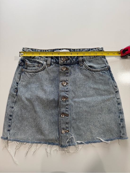 Zara Dresses & Skirts - Zara Light Blue Button-Front Denim Mini Skirt